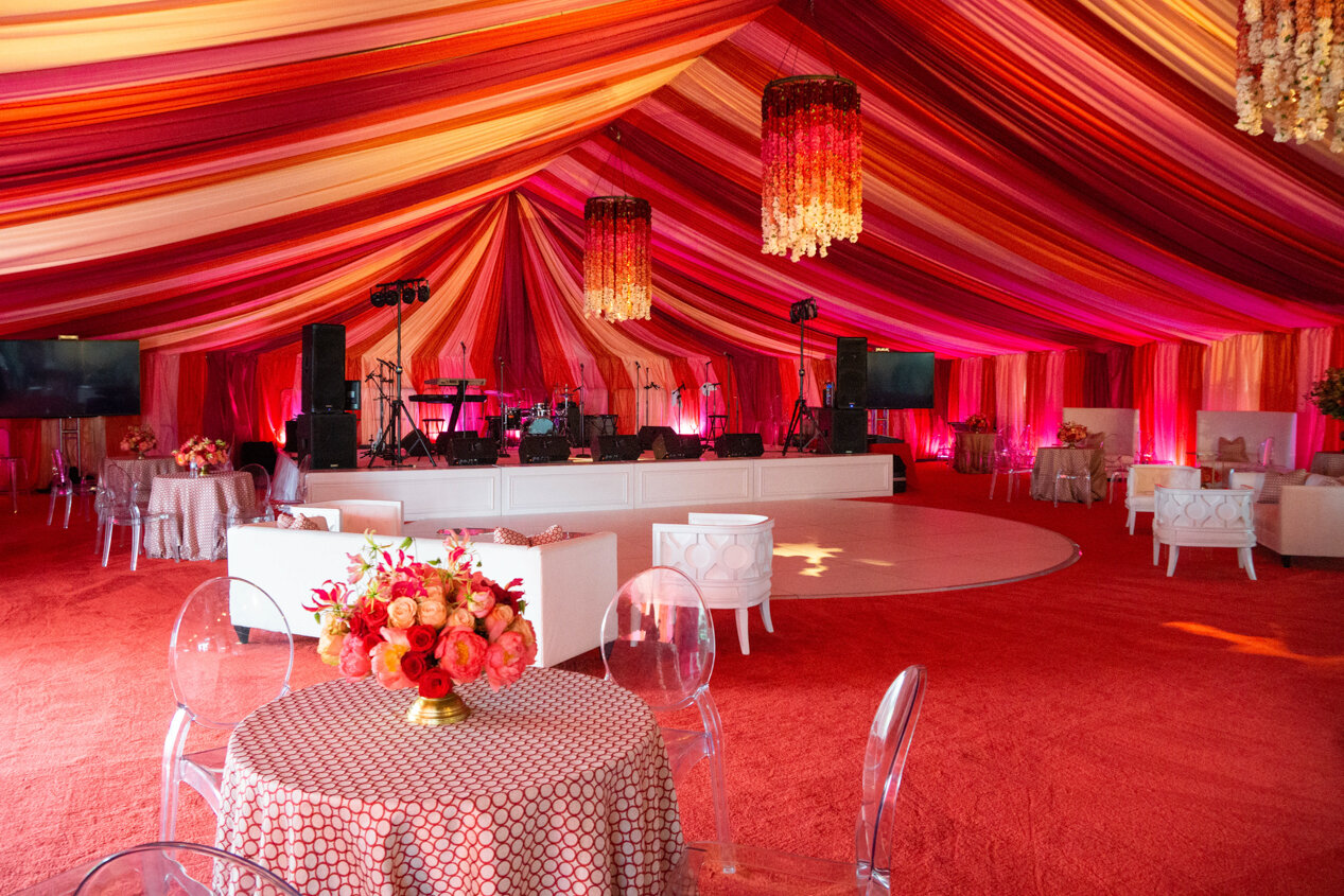 FRAME TENT • CEILING + WALL DRAPING