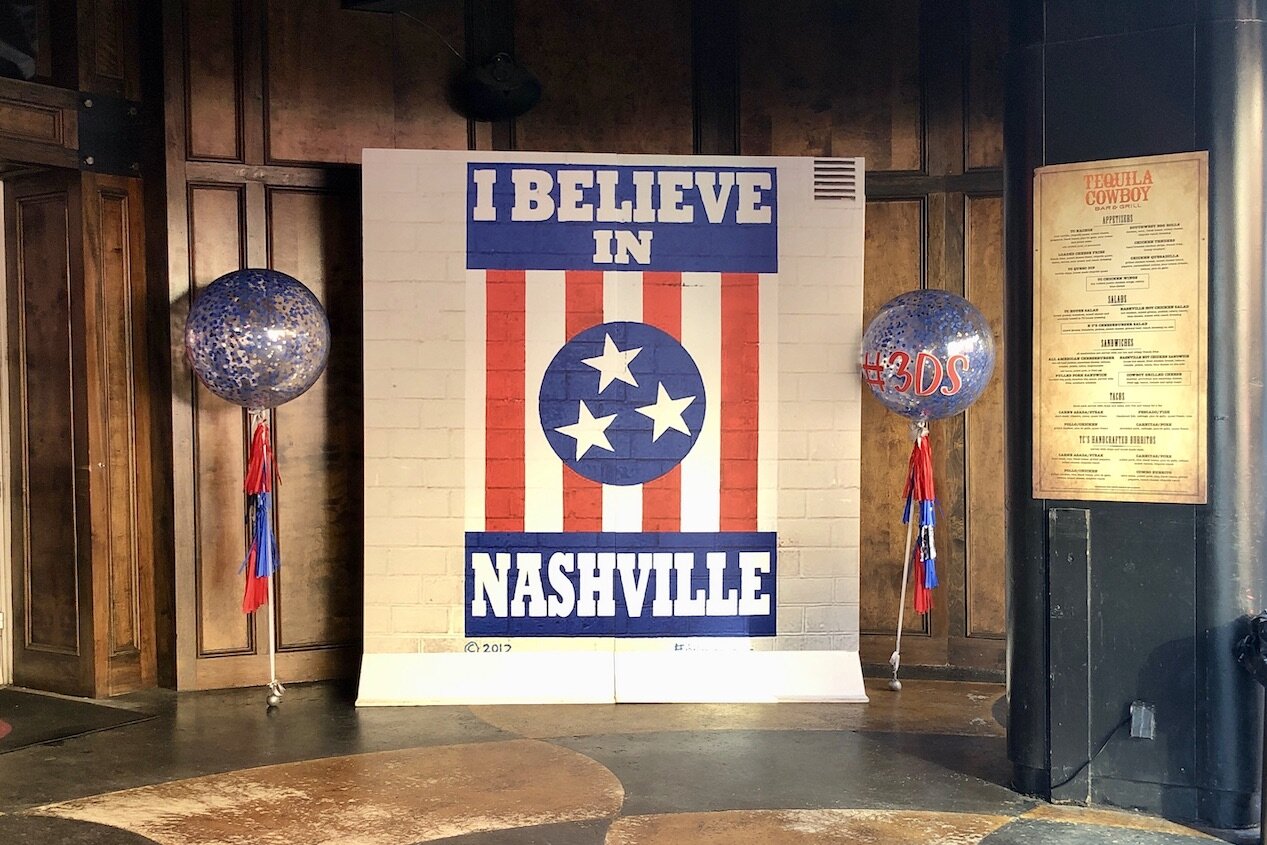  I BELIEVE IN NASHVILLE REPLICA BACKDROP • DESIGN &amp; INSTALLATOIN 