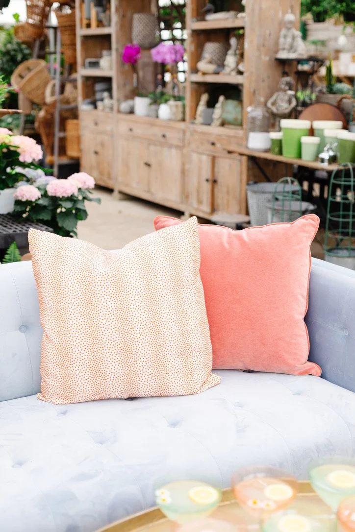 Club Dots Persimmon Pillow.jpeg