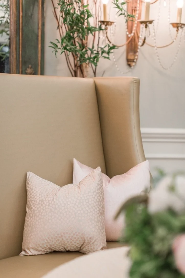 Dots Rose Gold Pillow.jpeg