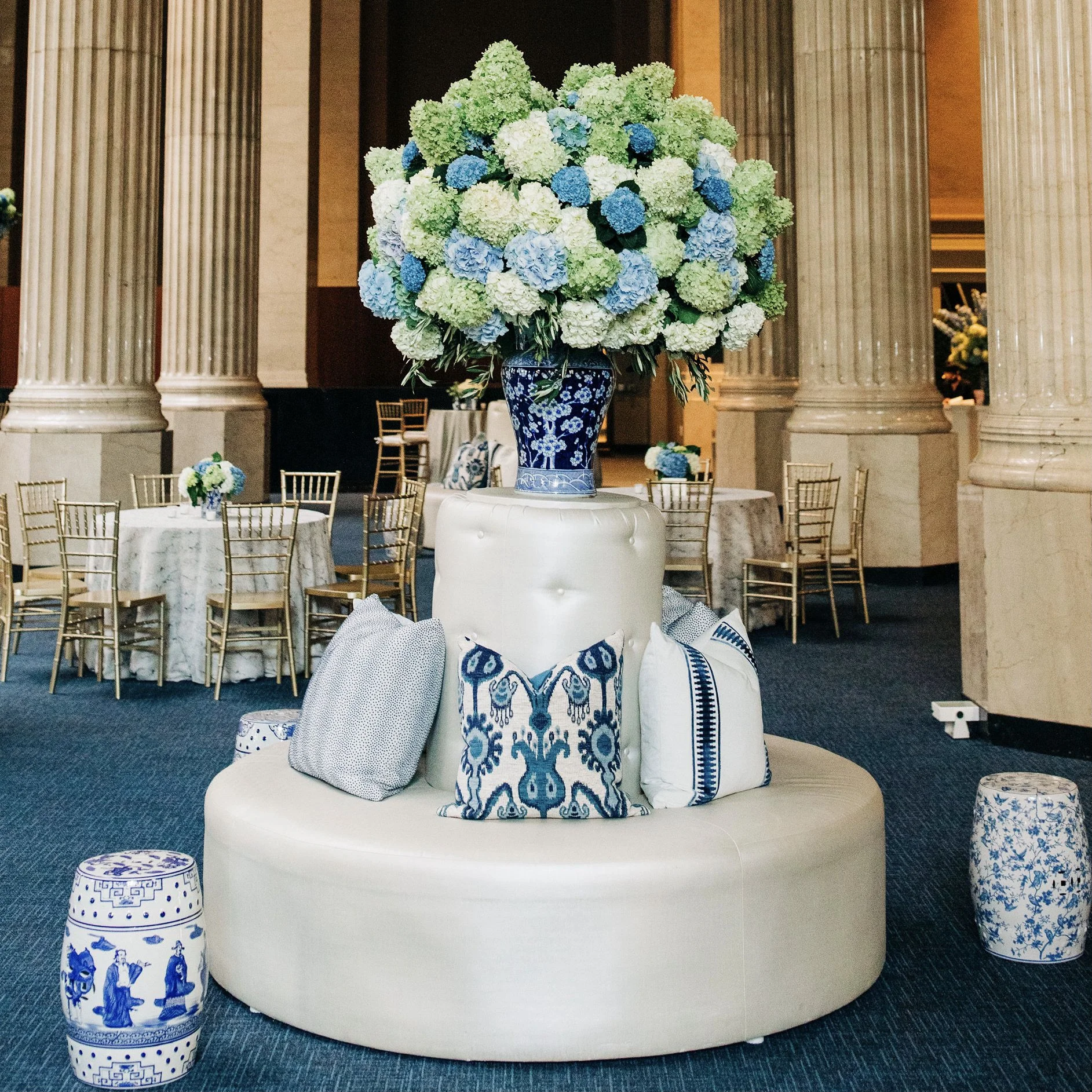 Club Dots Navy Pillow.jpeg