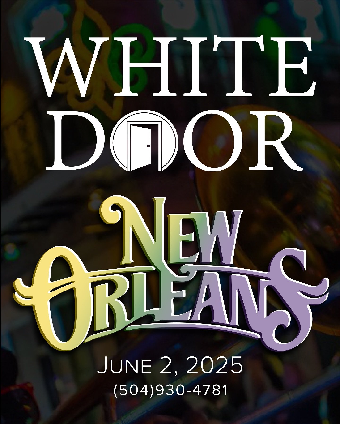 Bonjour, Big Easy!💜💚💛White Door Events has landed in New Orleans &mdash; and we&rsquo;re ready to let the good times roll⚜️🎭🎷 
.
.
.
.
.
#whitedoornola #whitedoorneworleans #whitedoor #whitedoorevents #thebigeasy #whitedoorbigeasy #letthegoodtim