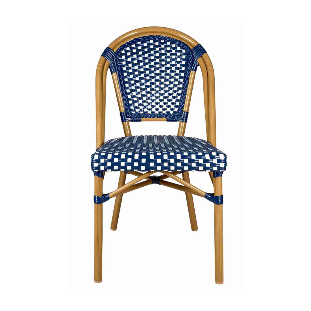 PARISIAN BLUE & WHITE CHAIR </br><I>Coming Soon</I>