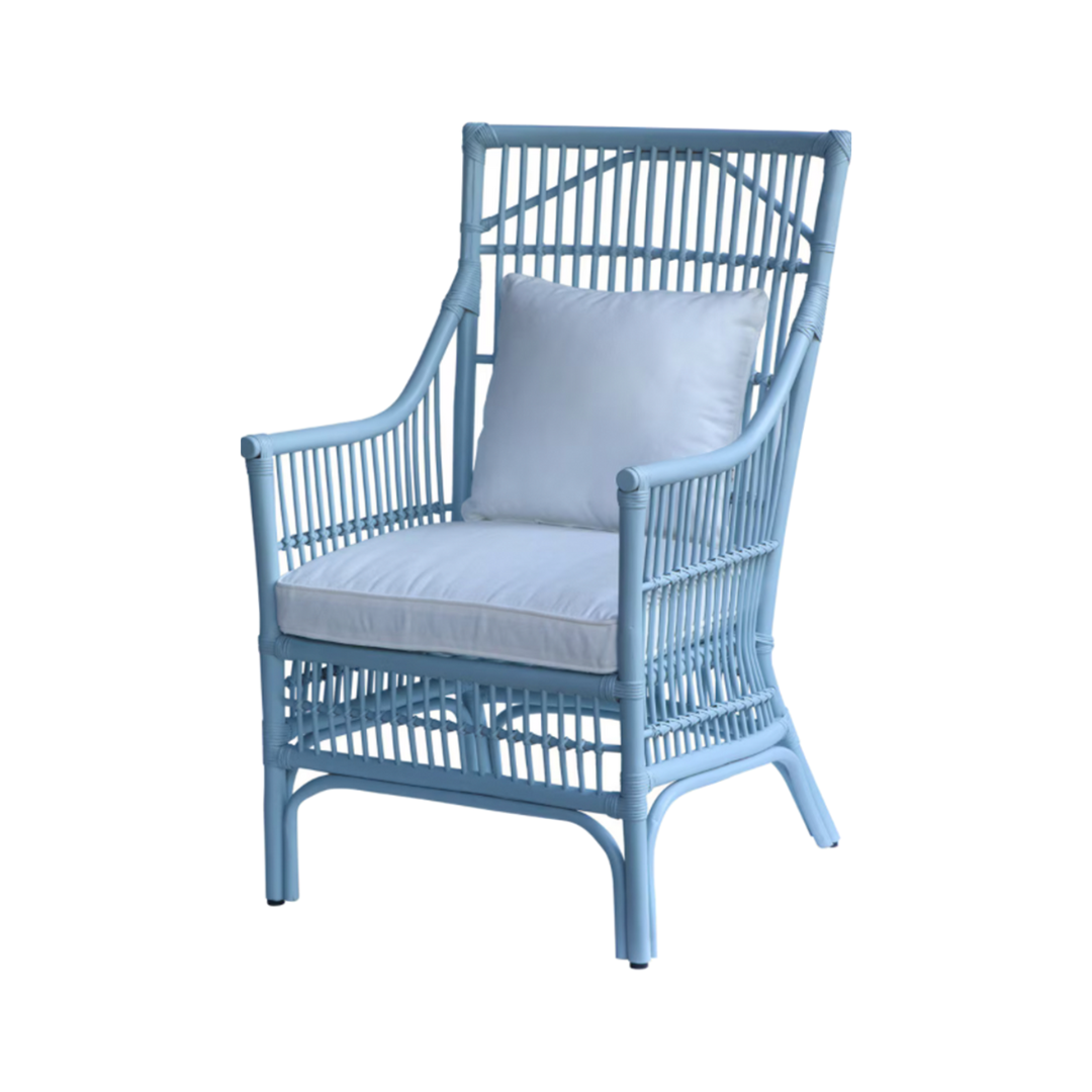 Emily Baby Blue Accent Chair