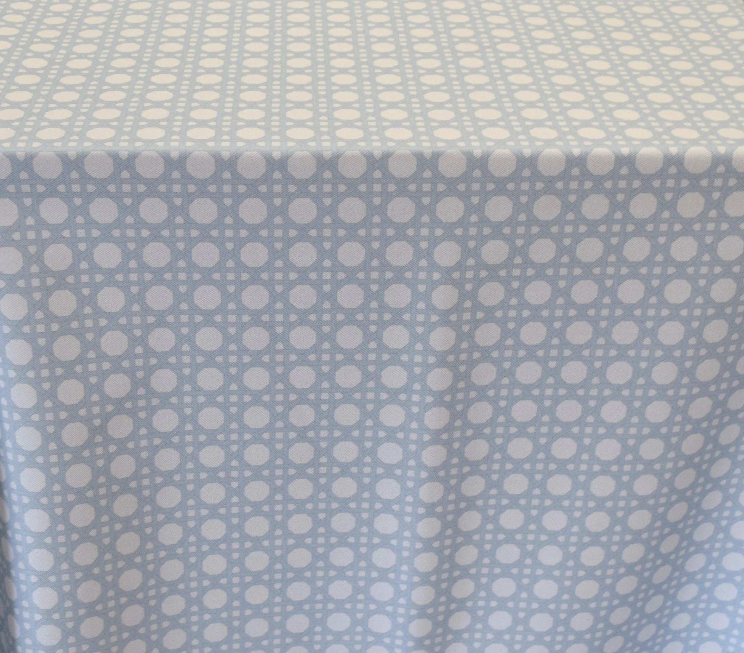 LIGHT BLUE CANE LINEN