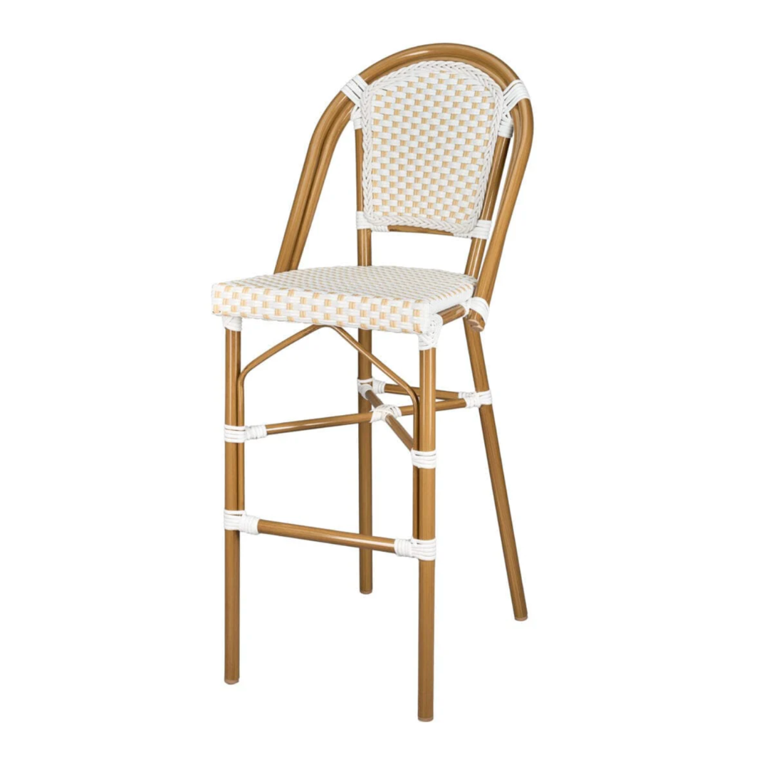 PARISIAN BEIGE & WHITE BARSTOOL </br><I>Coming Soon</I>