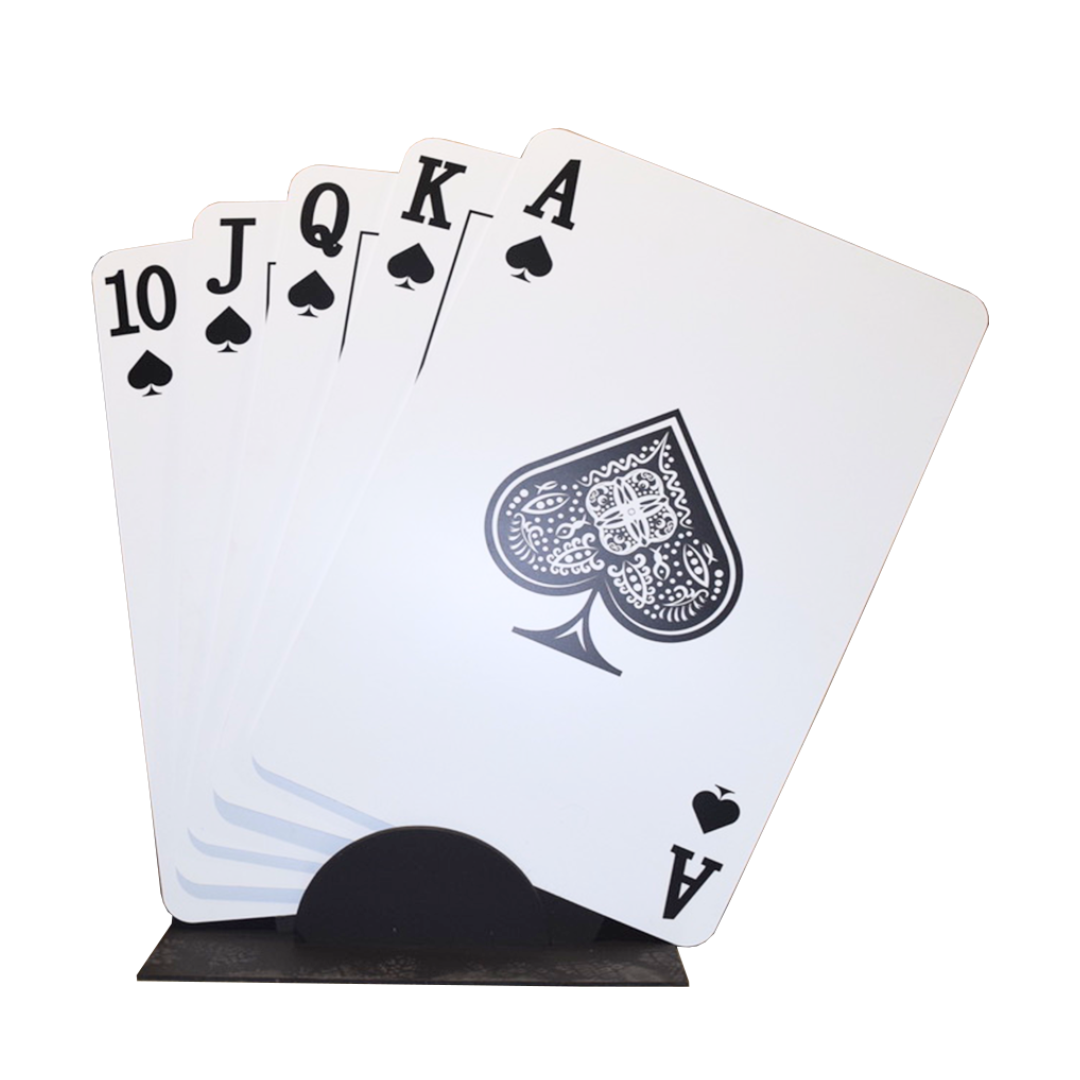 Royal Flush Card Spade Prop