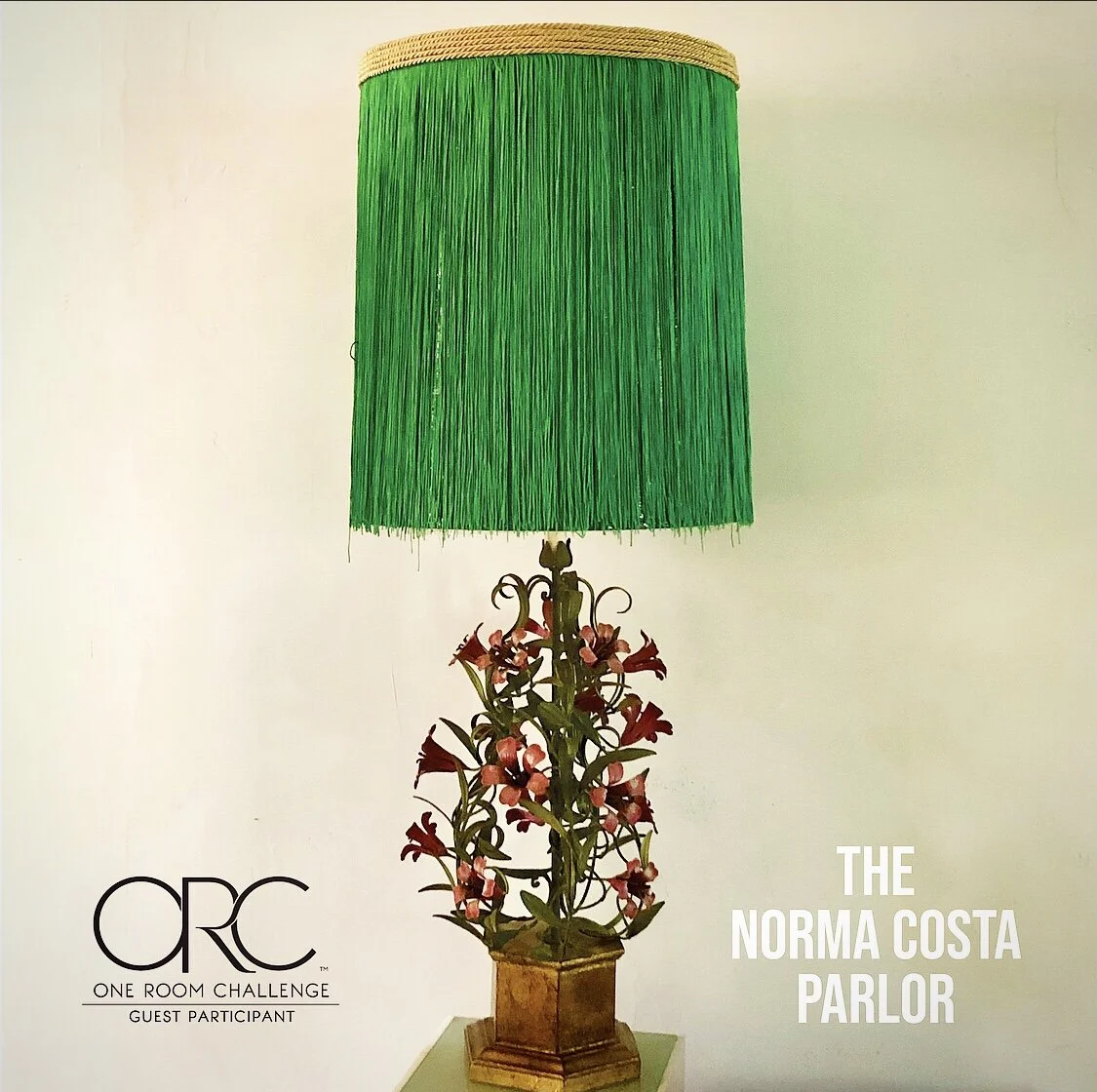 One Room Challenge  |  Week 7  |  DIY  |  How to spray paint lampshades and add decorative fringe!