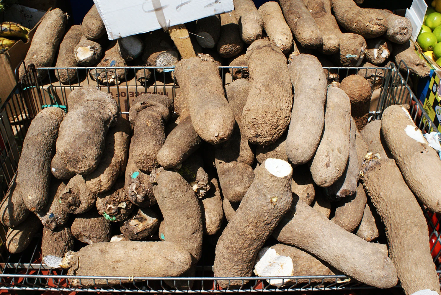  Culture, food, yam sold in Woolwich market.  - Esther (14) 