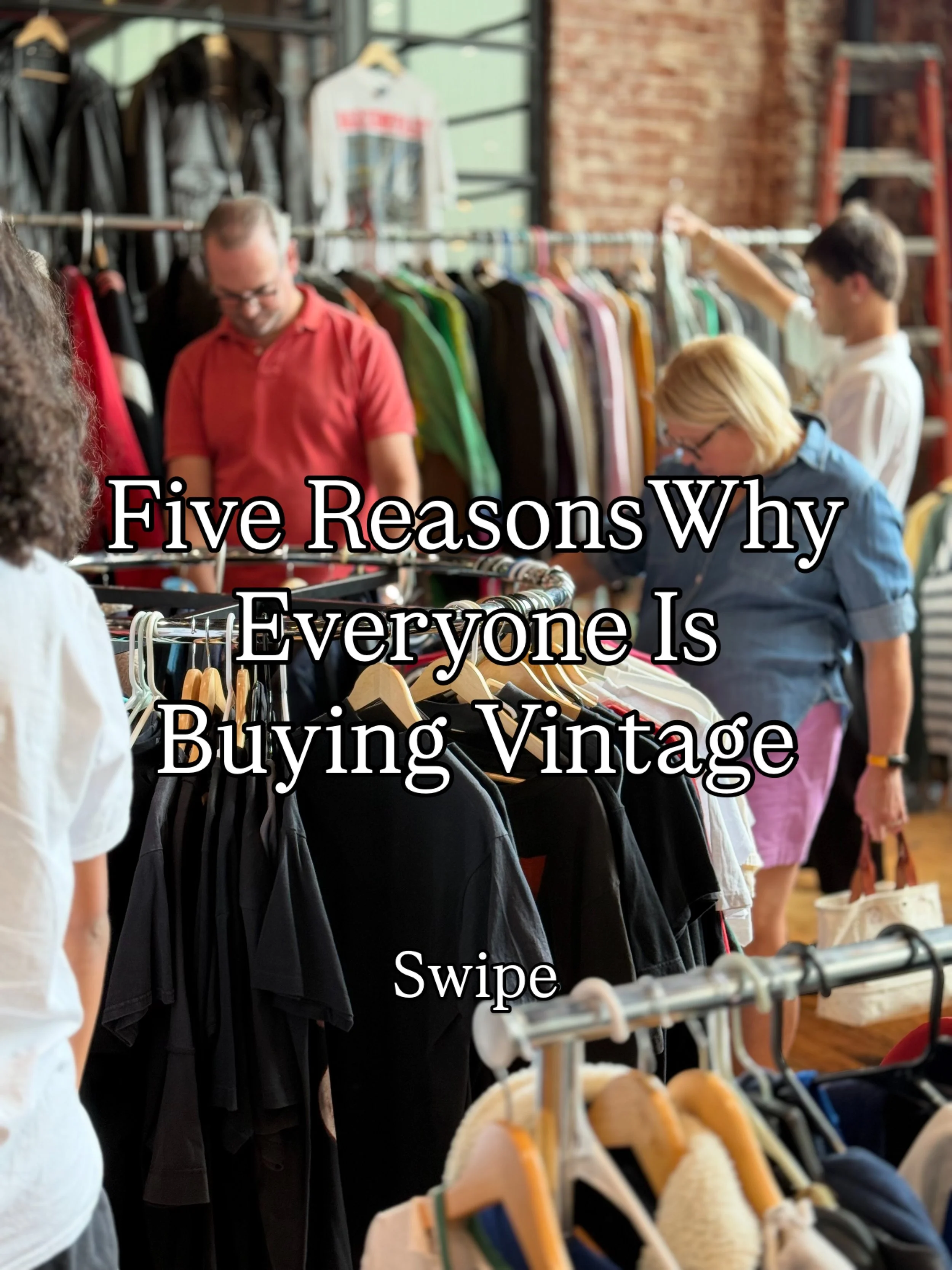 Five reasons why everyone is buying Vintage! See you on Sunday Sept 20th at the Art is Good Vintage Market! 
🏭 Foolproof Brewery
📍 800 Union Ave. Bridgeport CT
🗓️ Sunday Sept 20th
⏱️ 10am - 4pm