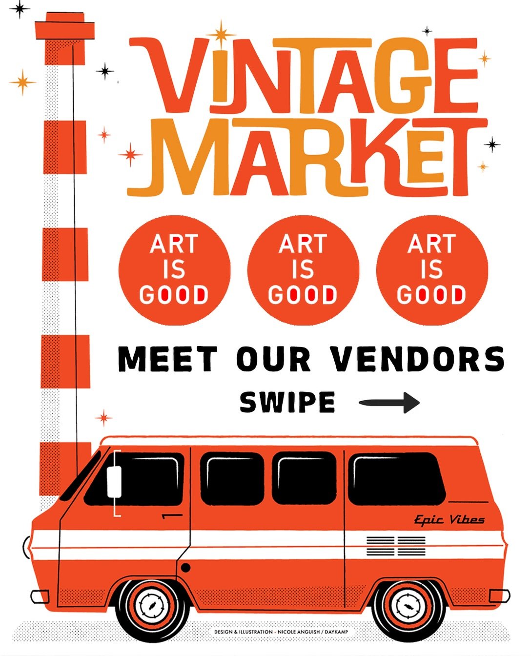Meet our Vendors! See you Sunday 9/20 for the Art is Good Vintage Market at Foolproof Brewery.

@drgnvault 
@emaliamae_art 
@aannabelgracee 
@95_trafikking