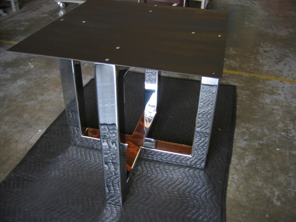 Stainless Steel Dining Table Base #4