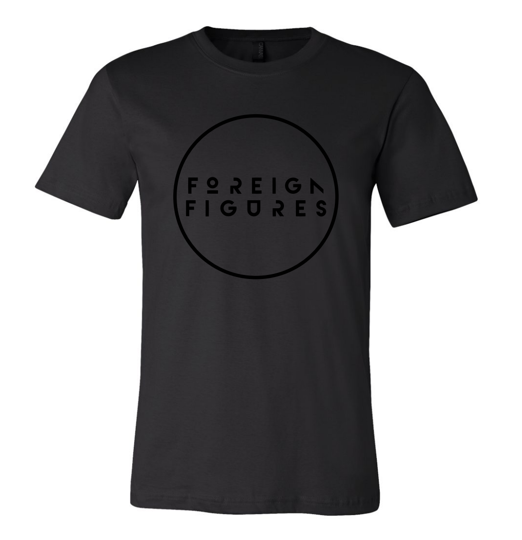 Premium 100% Cotton Tee - Black on Black