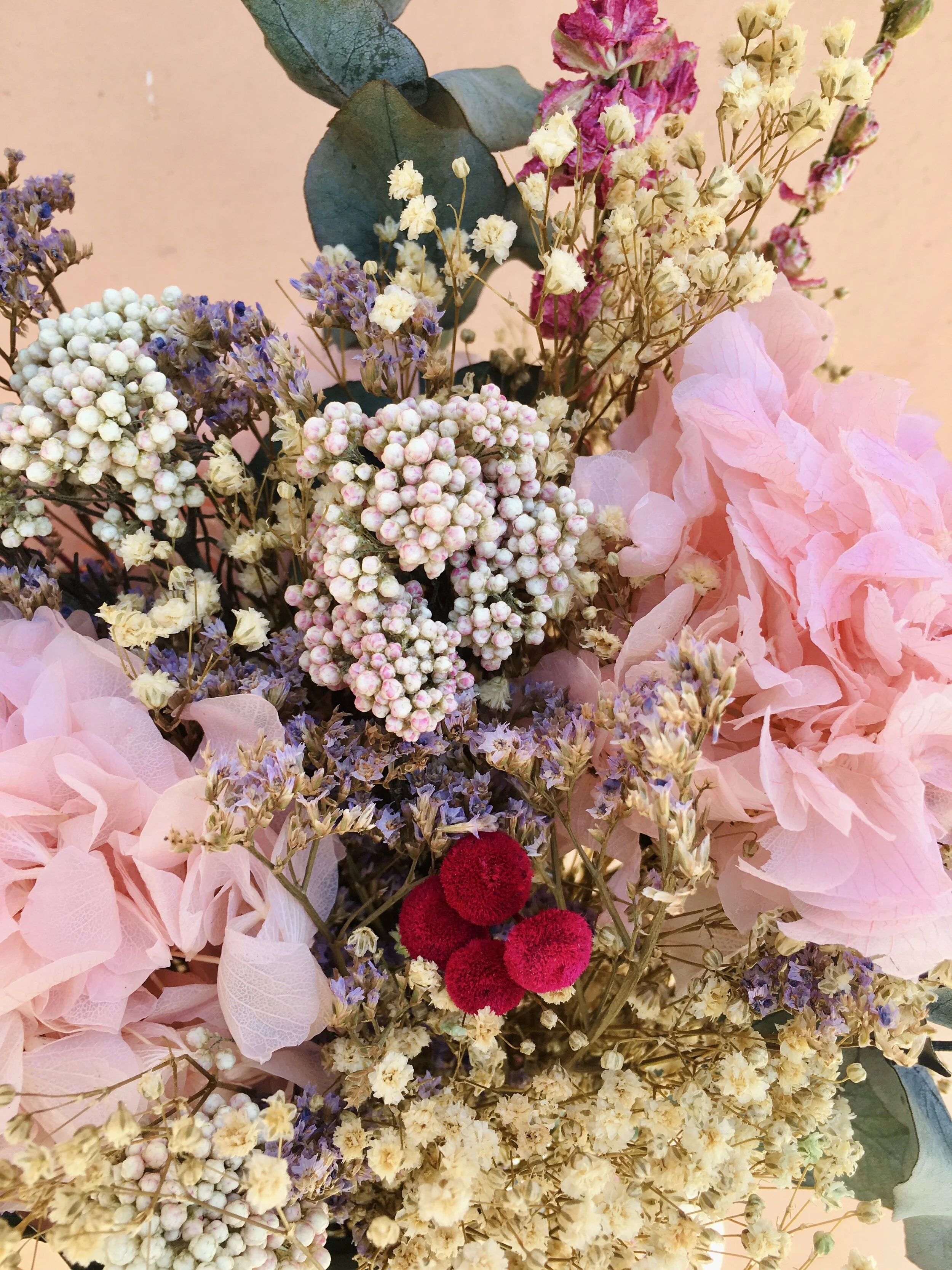 centros de flores preservadas