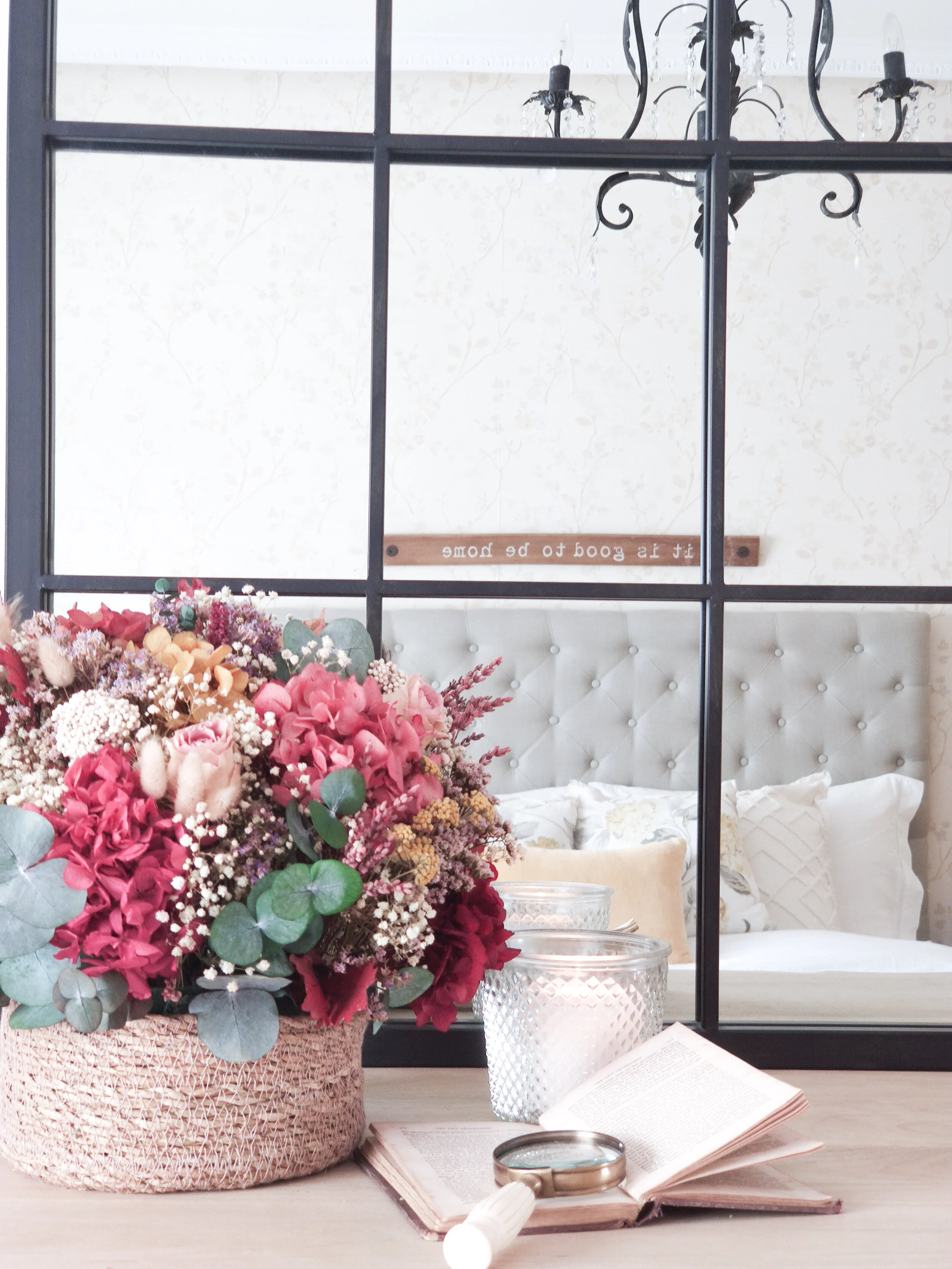 centros de flores preservadas