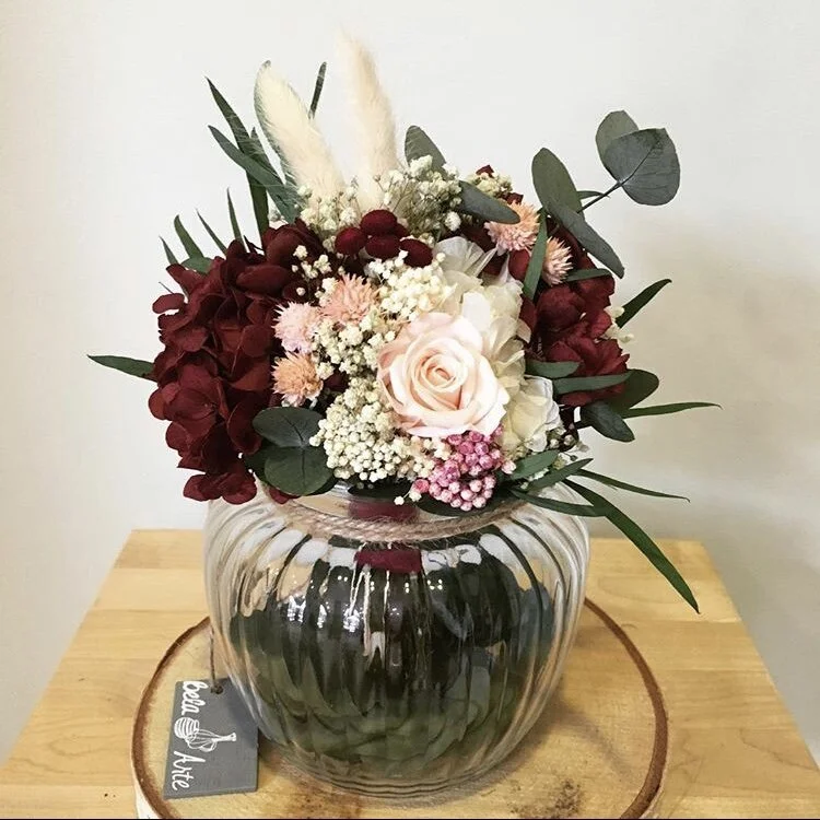 centros de flores preservadas