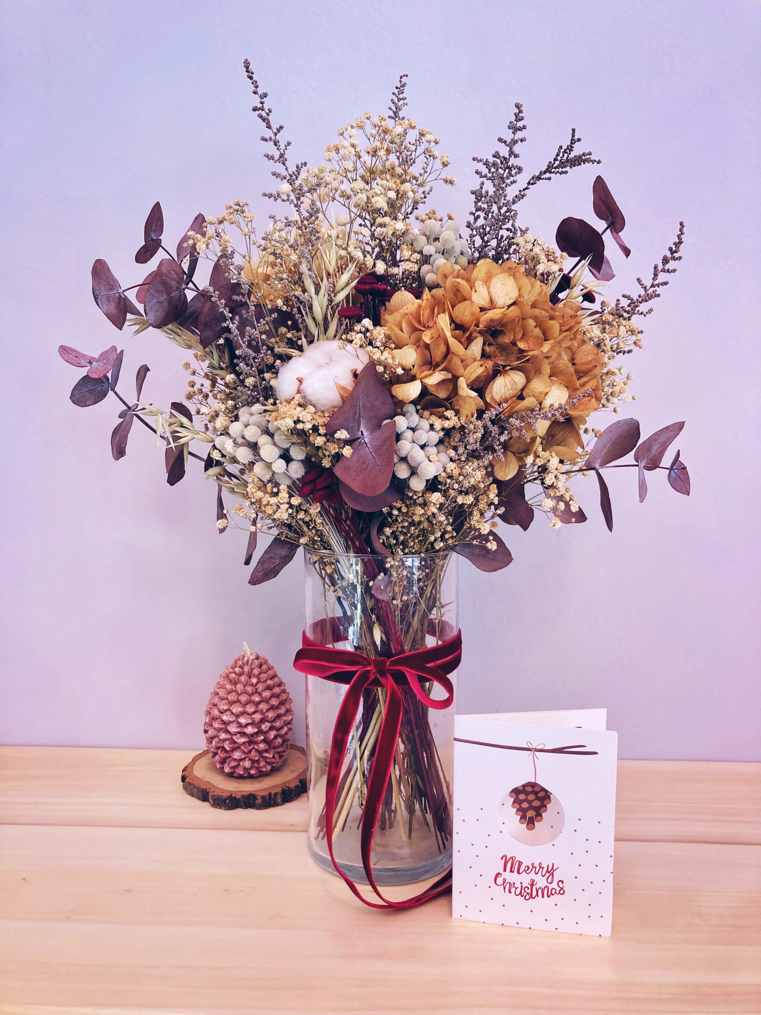 Colección especial de centros de flores preservadas para Navidad 2020/2021