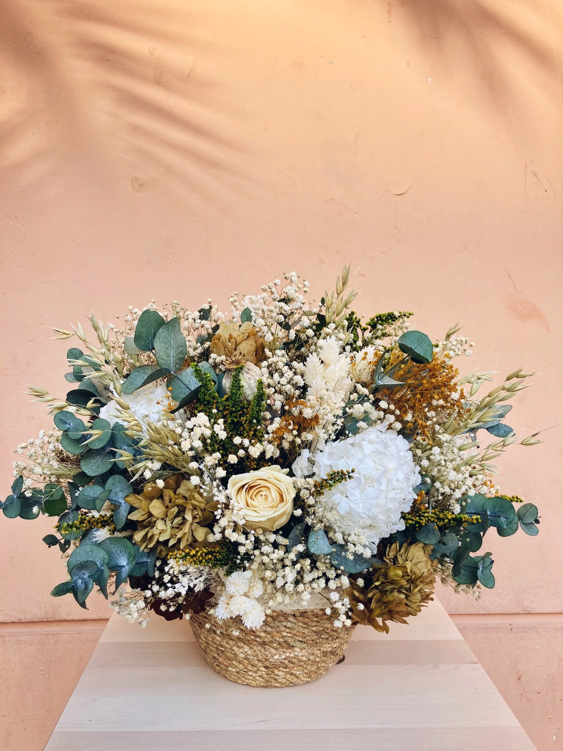 Centros de flores secas