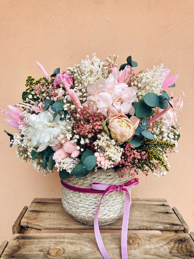 Centros de flores secas