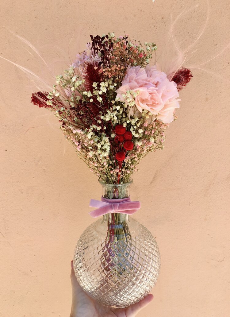 Centros de flores secas