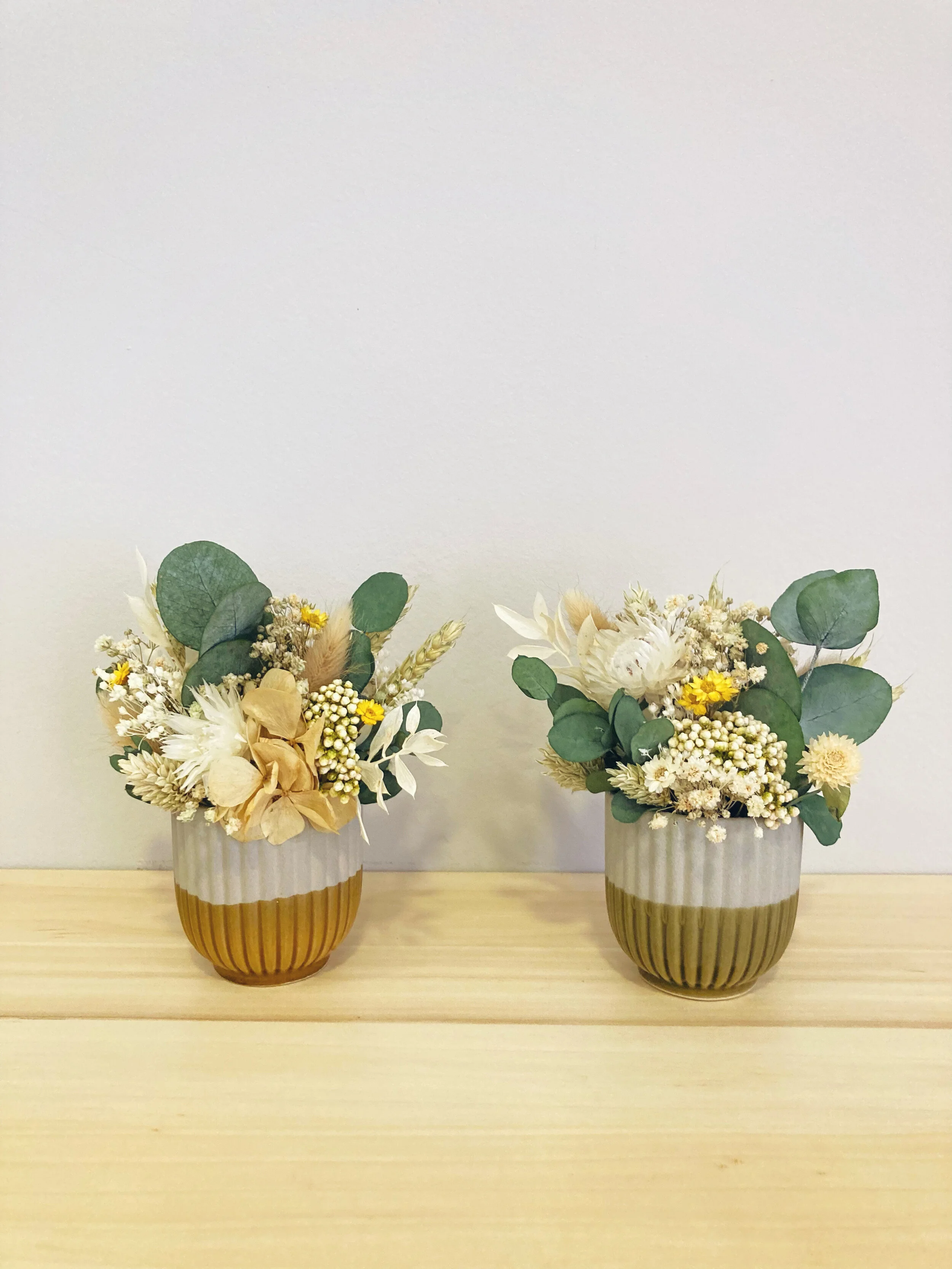 centros de flores preservadas