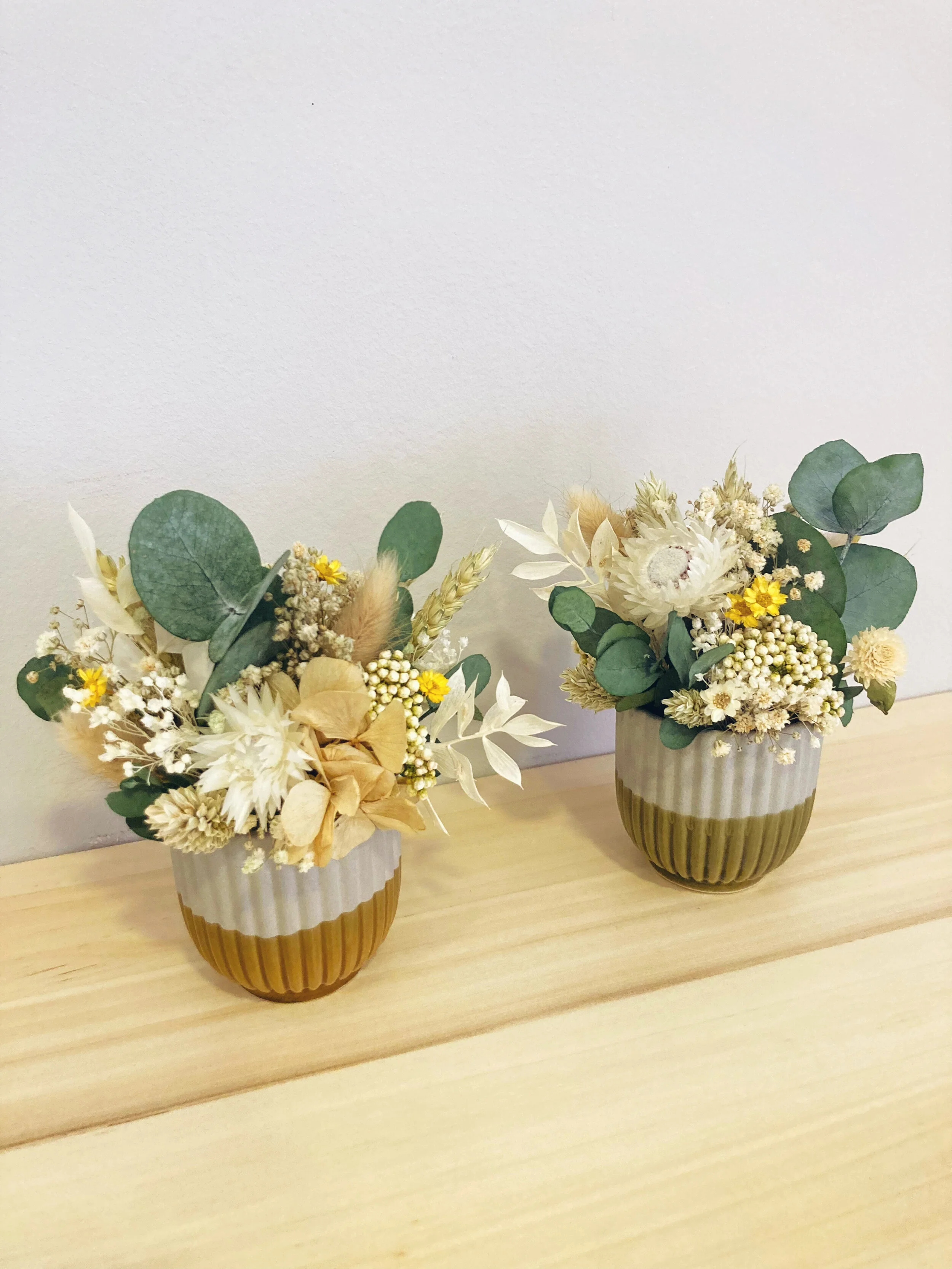 centros de flores preservadas