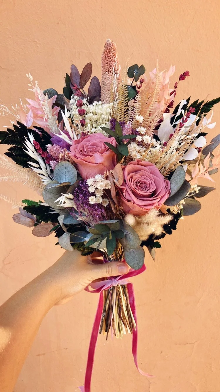 ramos flores preservadas
