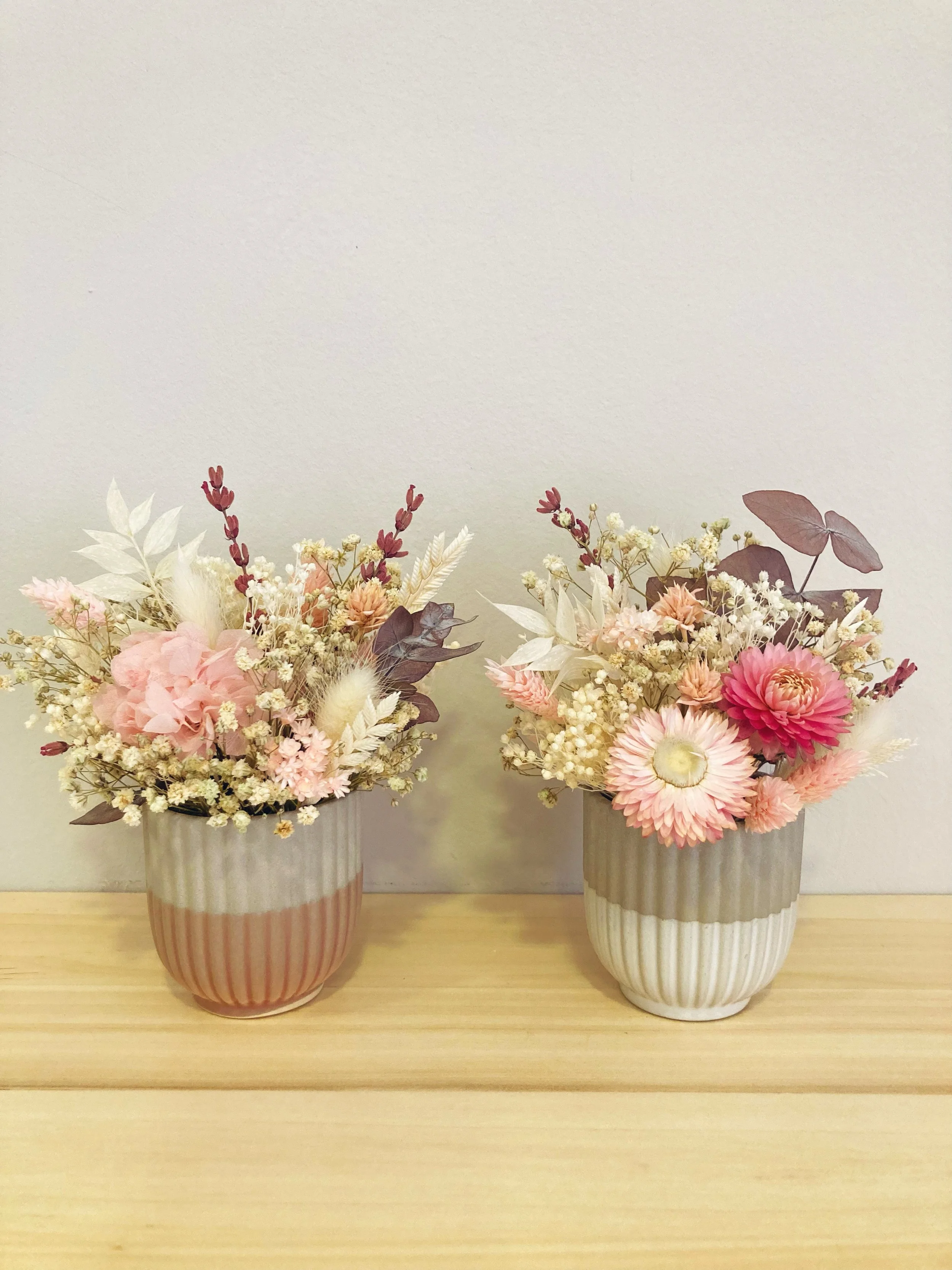 centros de flores preservadas