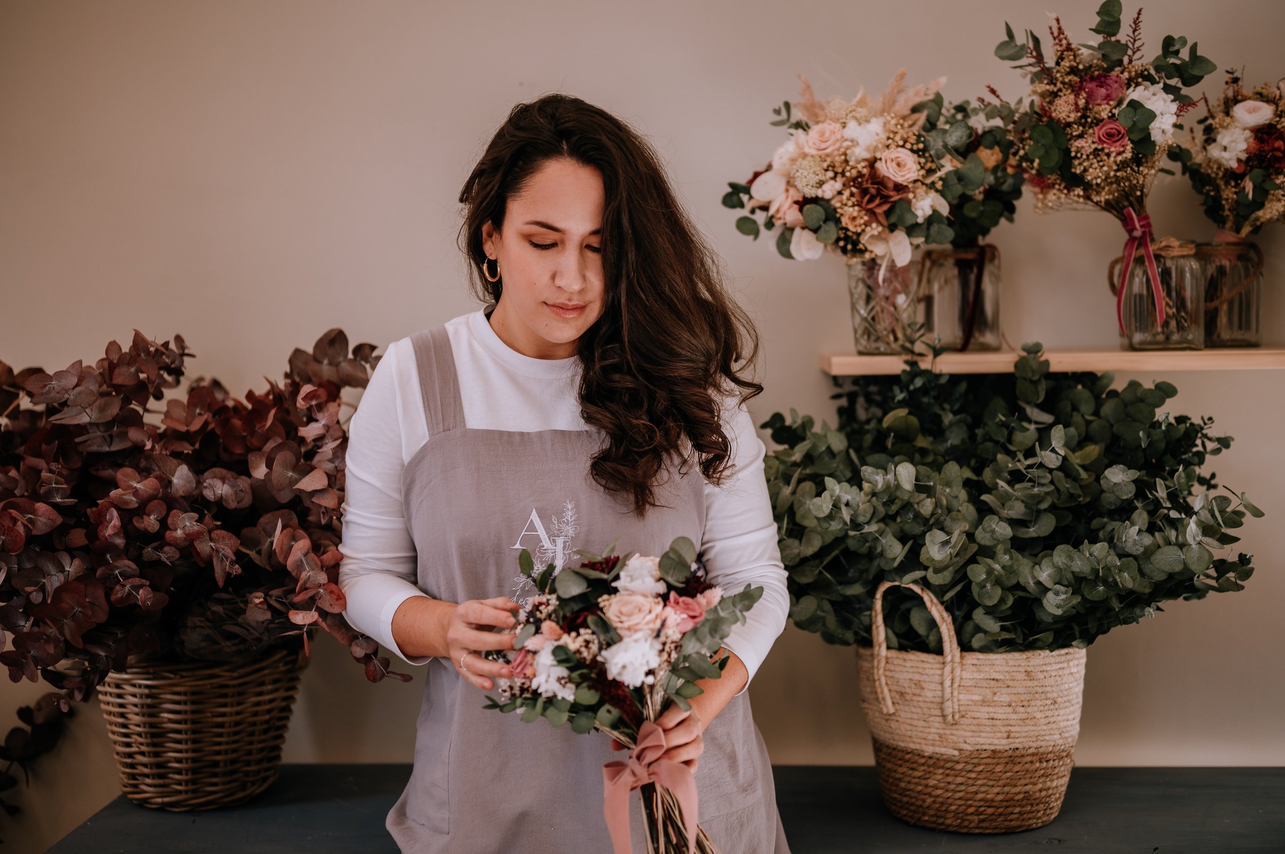 Ramos novia flores preservadas