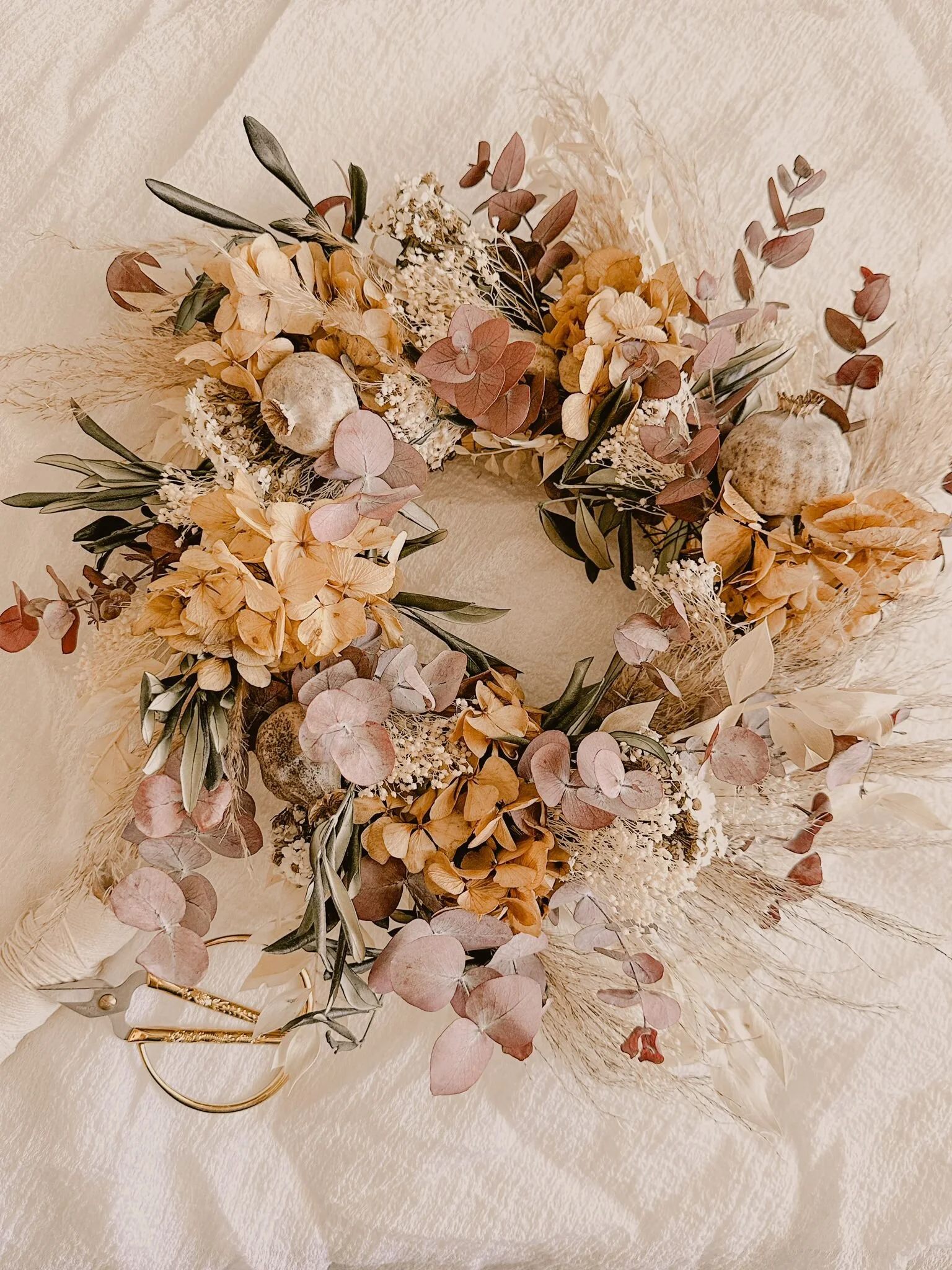 corona flores preservadas