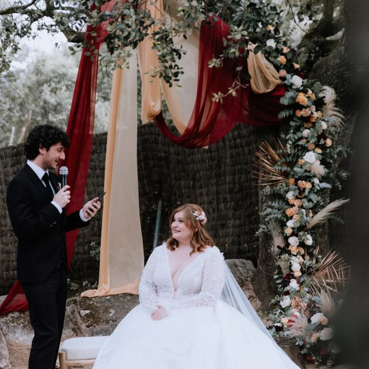  decoración floral para ceremonia civil 