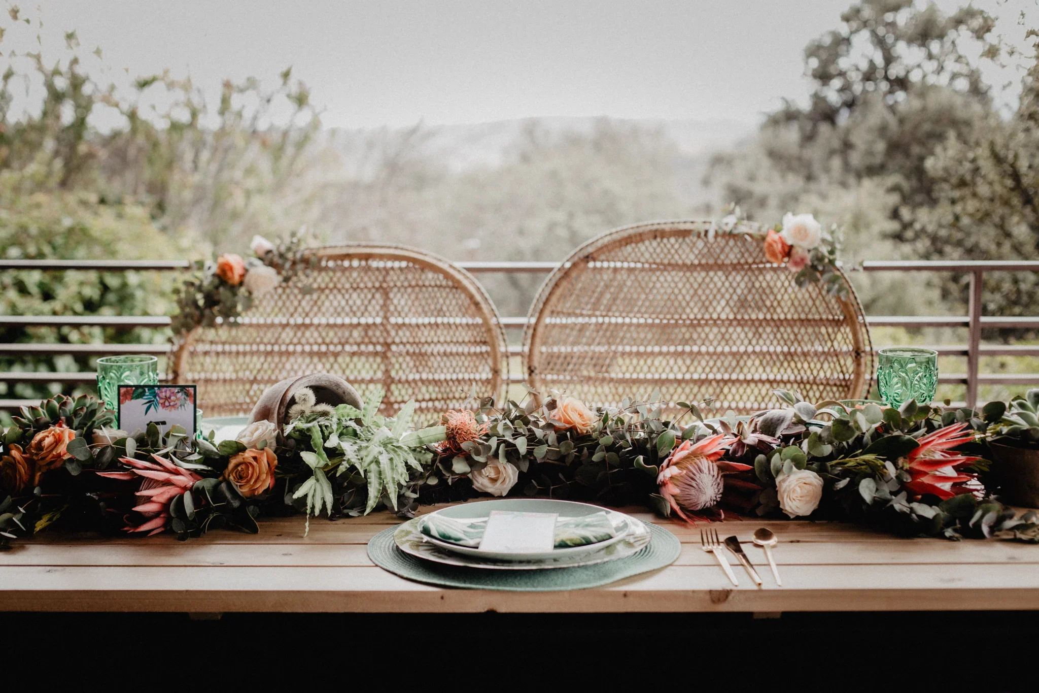  Decoración floral banquete boda 