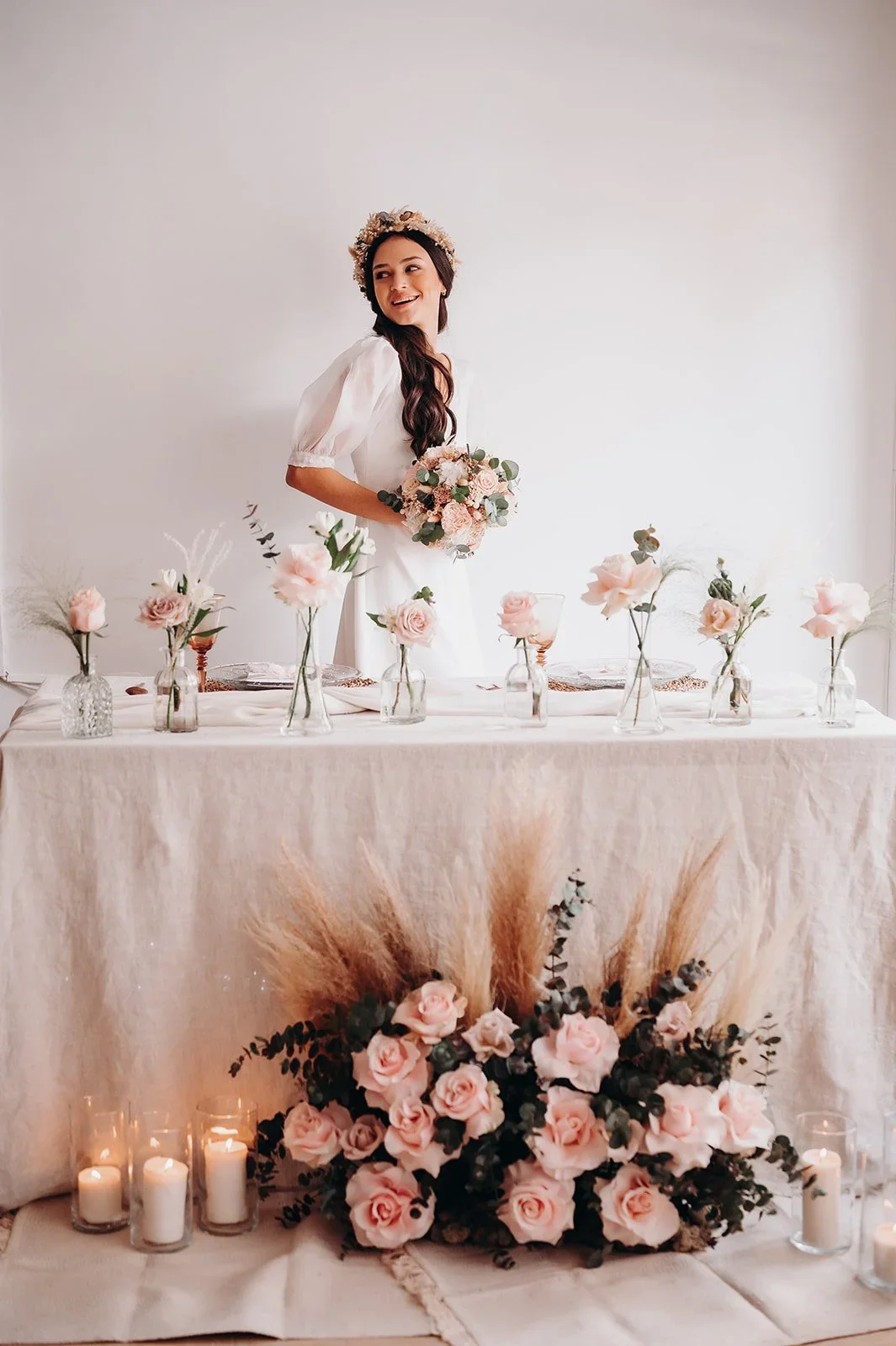  Decoración floral banquete boda madrid 