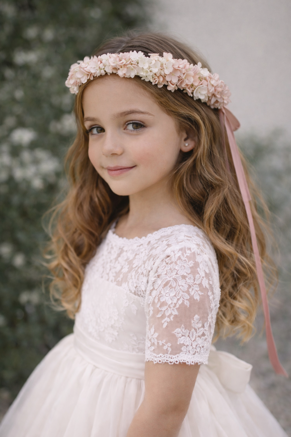 coronas comunion flores