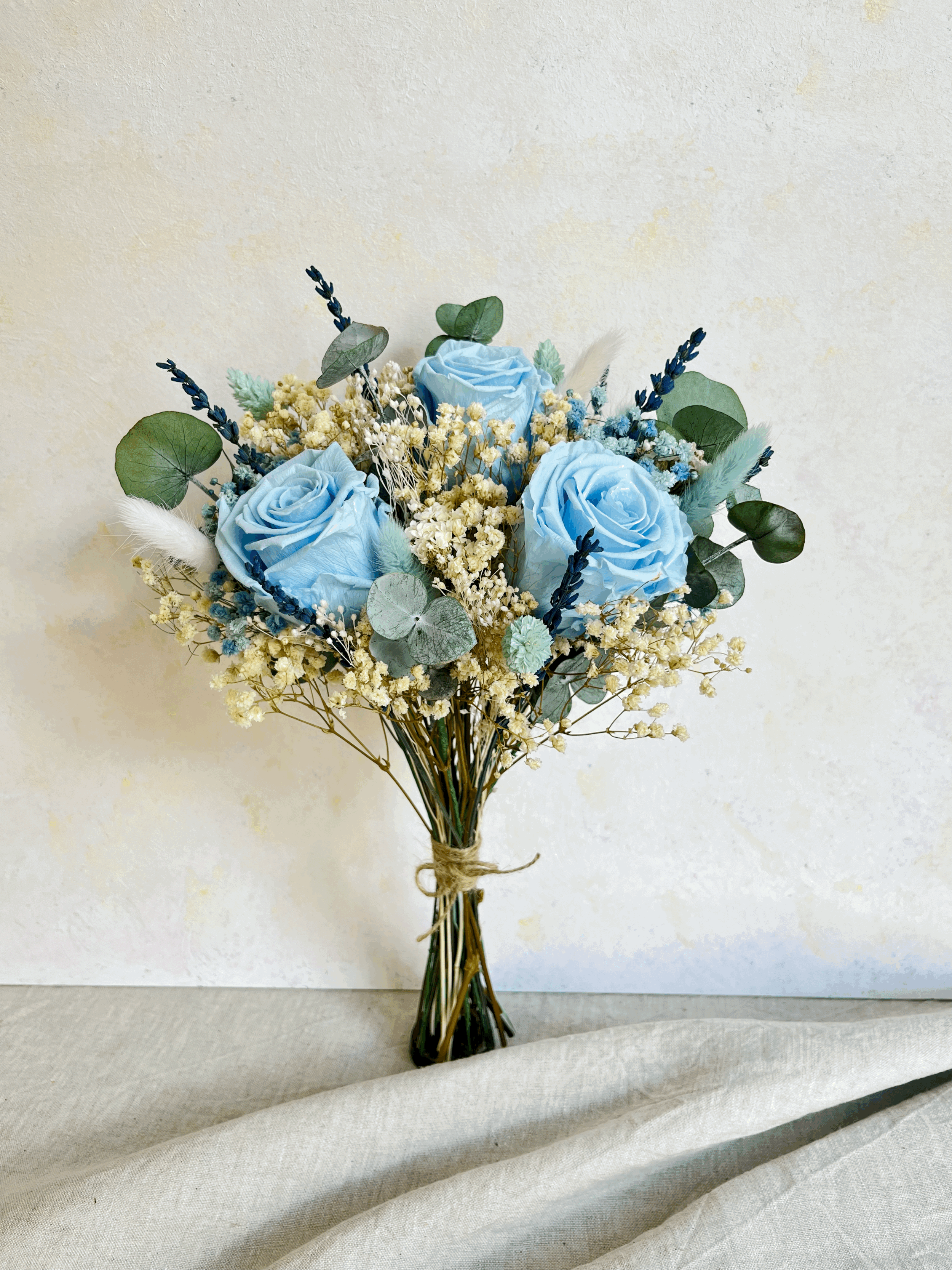 Ramo Rosa Preservada Celeste