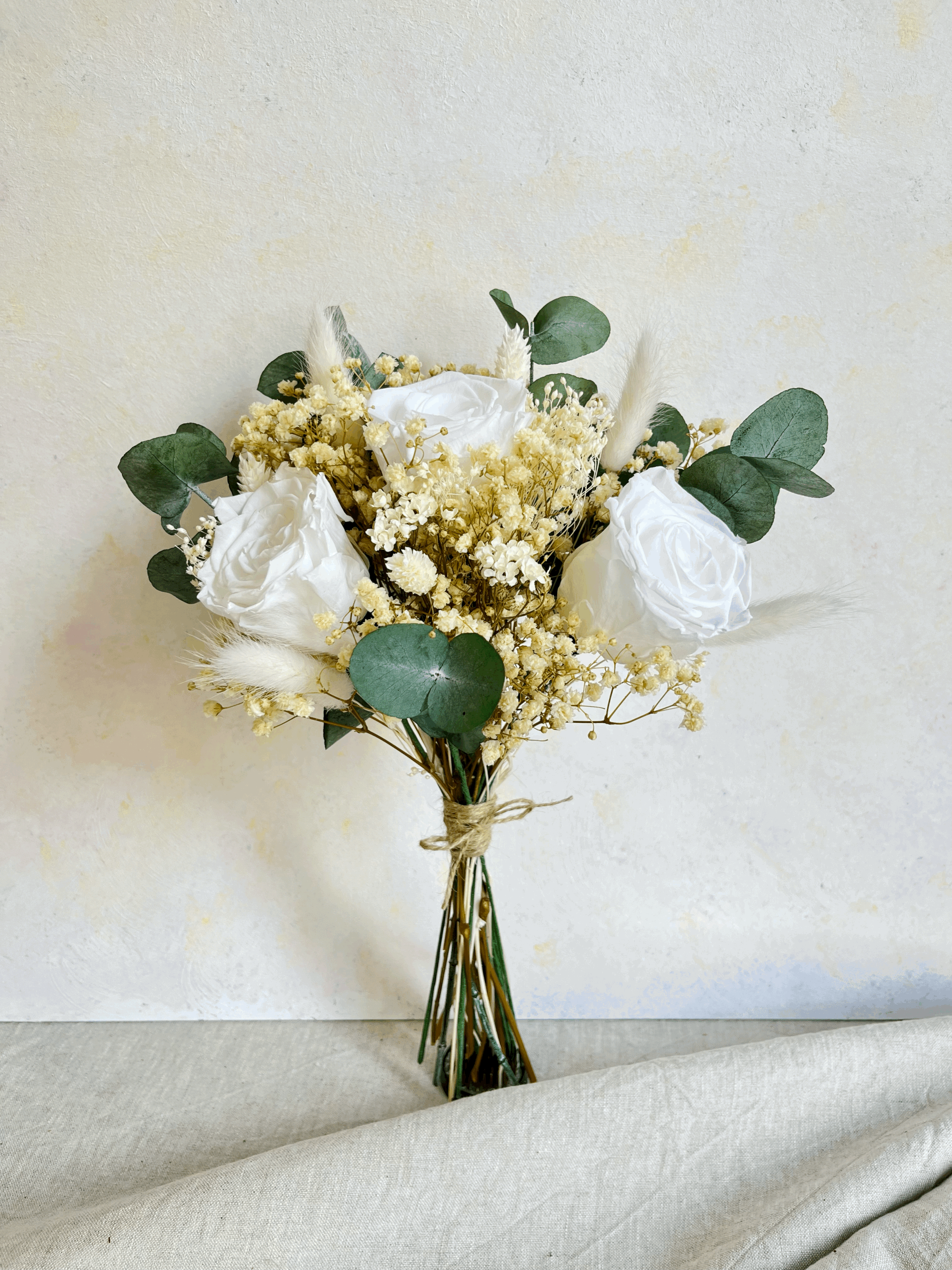 Ramo Rosa Preservada Blanca