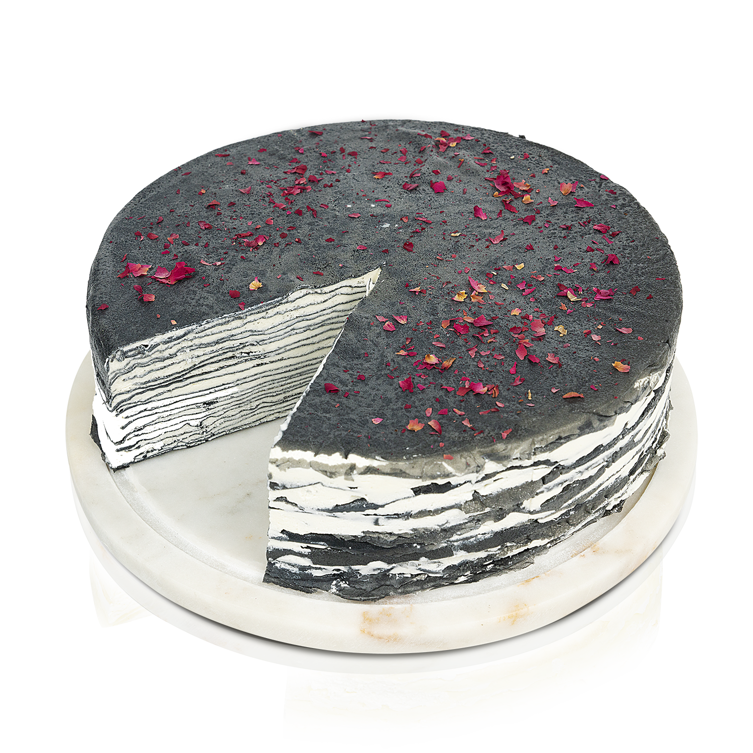 Charcoal Rose Mille Crepes（黑炭千层）