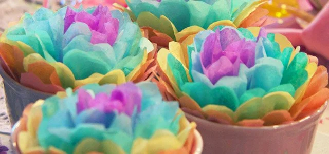 Craft Ideas for Spring: Tissue Paper Flowers!