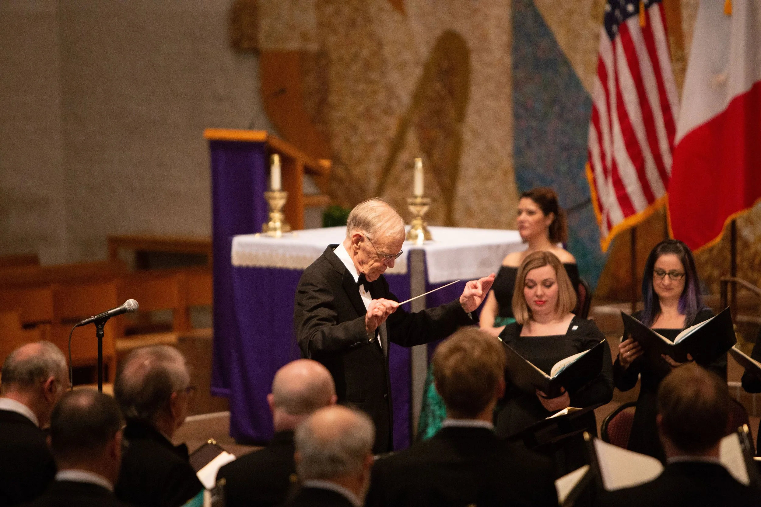 March 2019, choir soloists Linda Cirba & Rachel Tester