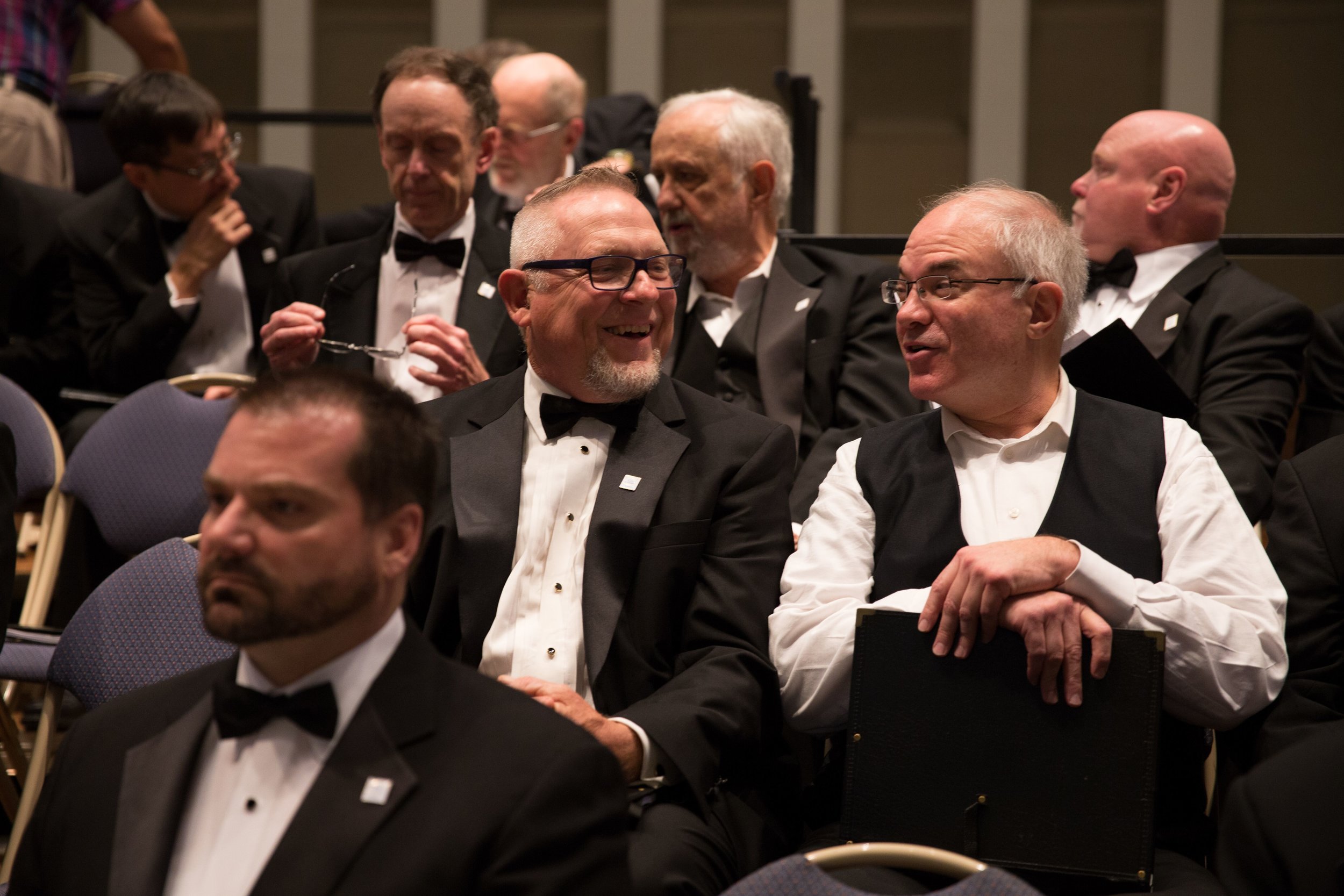 November 2017, tenors enjoy some downtime before the concert