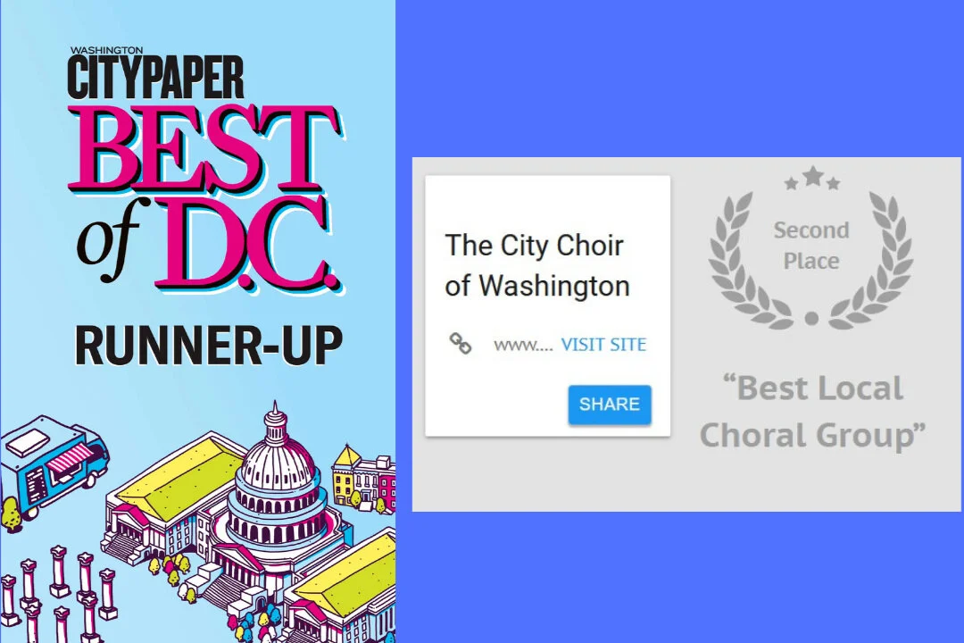 TCCW: Runner-up Best Local Choral Group - Washington City Paper