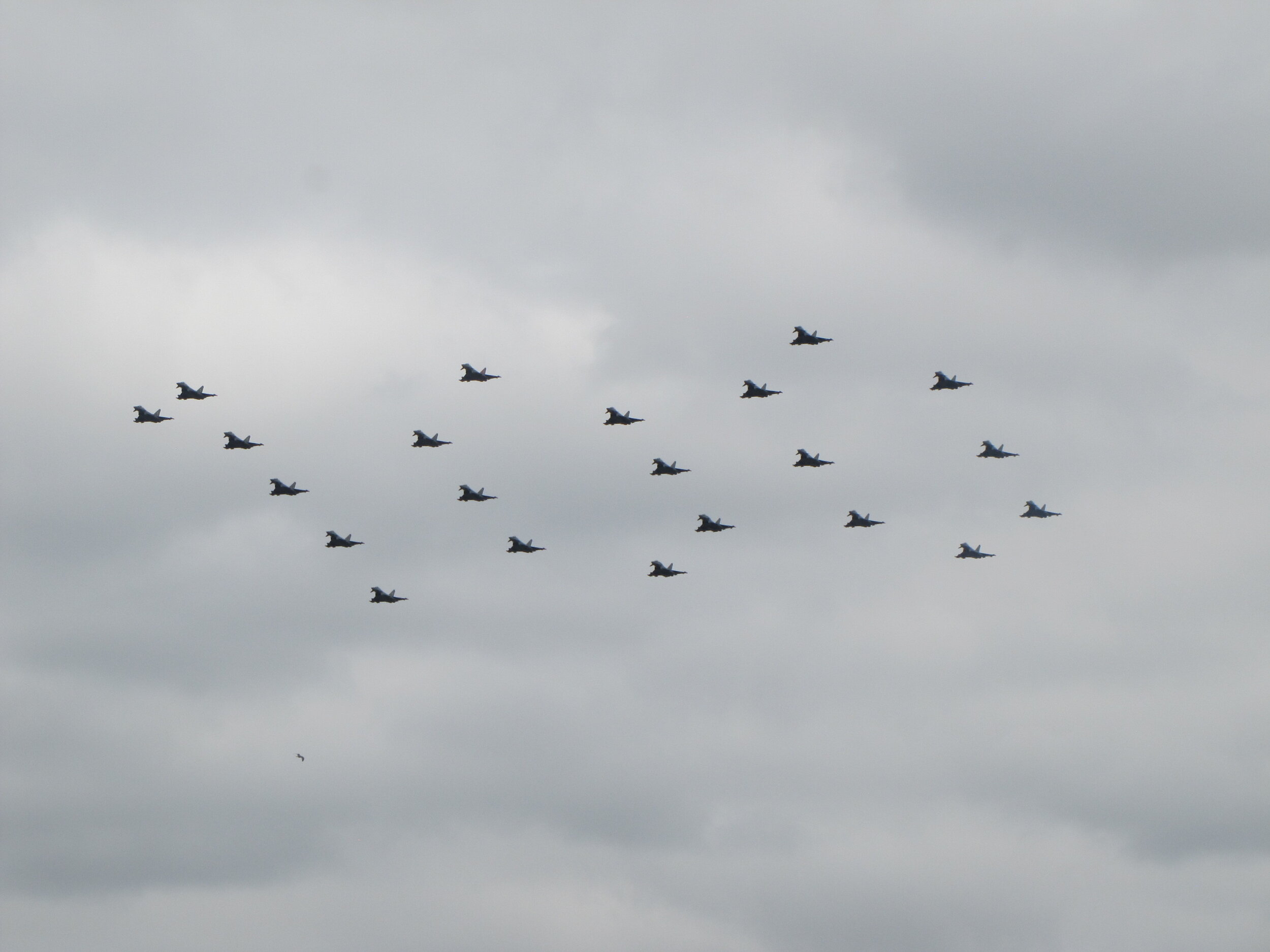 RAF 100th Anniversary flyover (photo: Anne Woodworth)