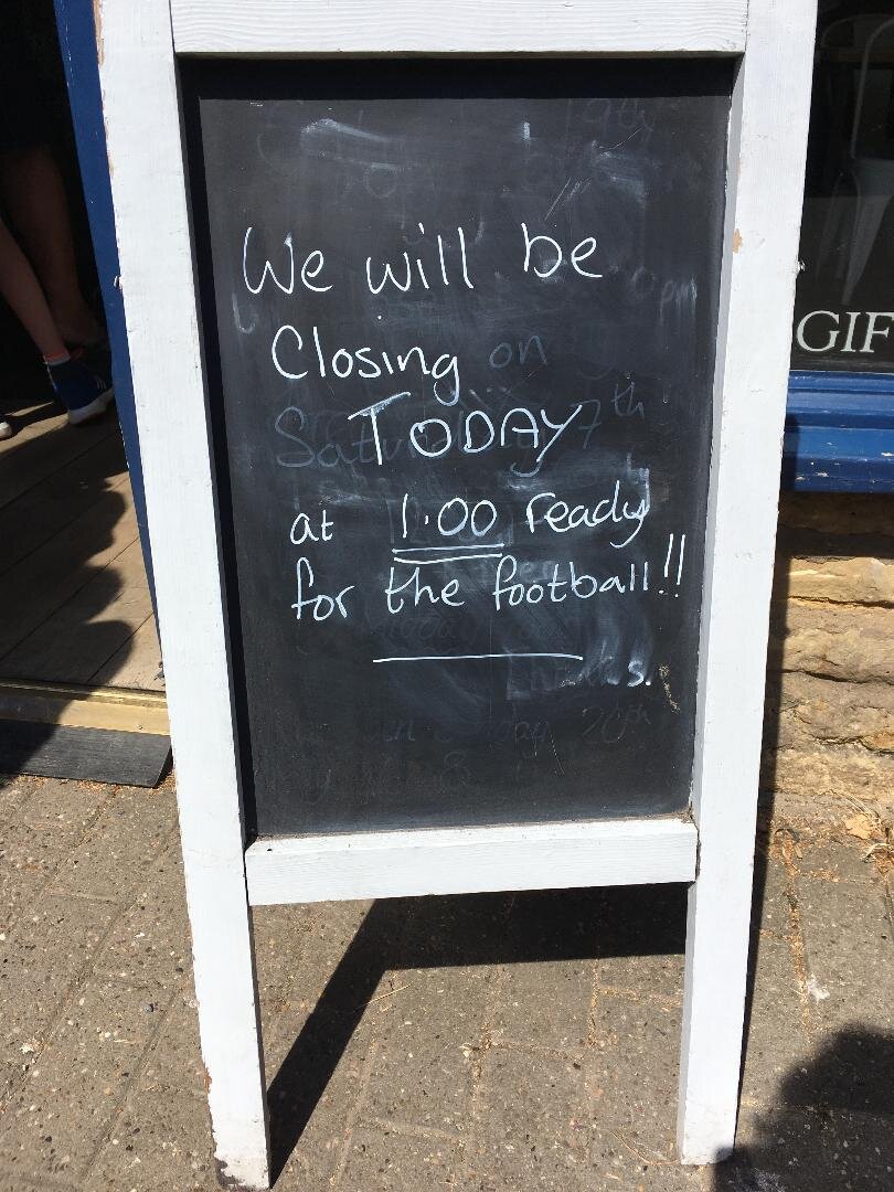 Bournton-on-the-Water prepares for the World Cup (photo: Anne Woodworth)
