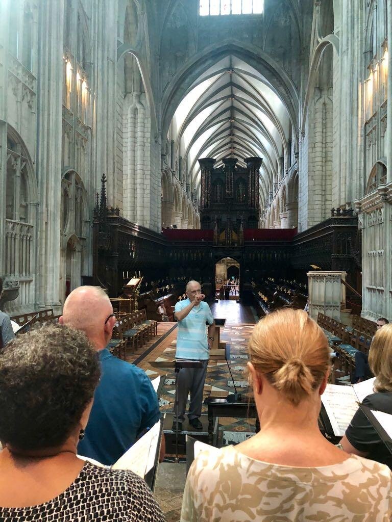 Gloucester Cathedral, dress rehearsal (photo: Shelley Stewart)