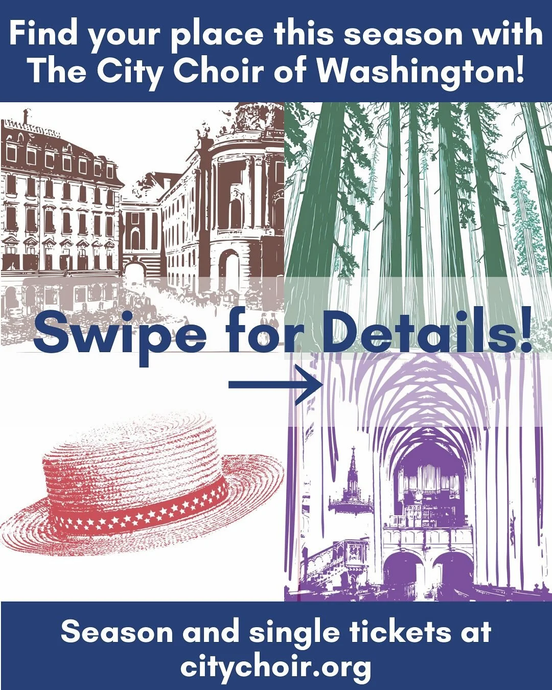 Find your place this season with The City Choir of Washington!  Season info and tickets available at citychoir.org.
