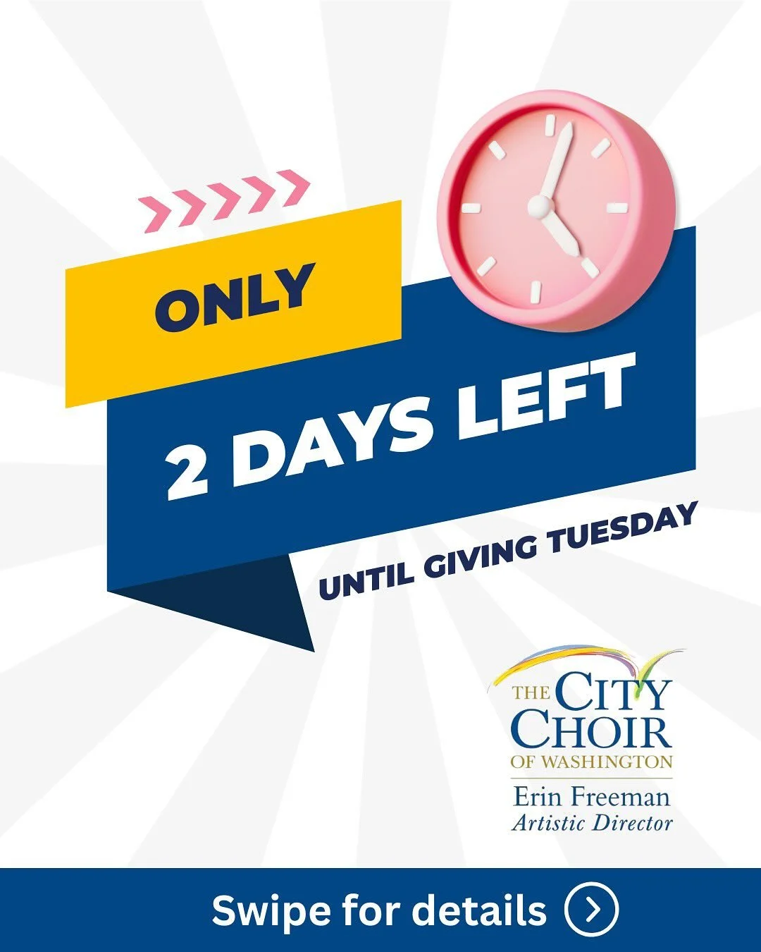 A little music can change everything.

Help our choir to continue creating moments that move and inspire.

Give now through Giving Tuesday using the link in our bio! 

#givingtuesday #dc #localdc #choir #music #give