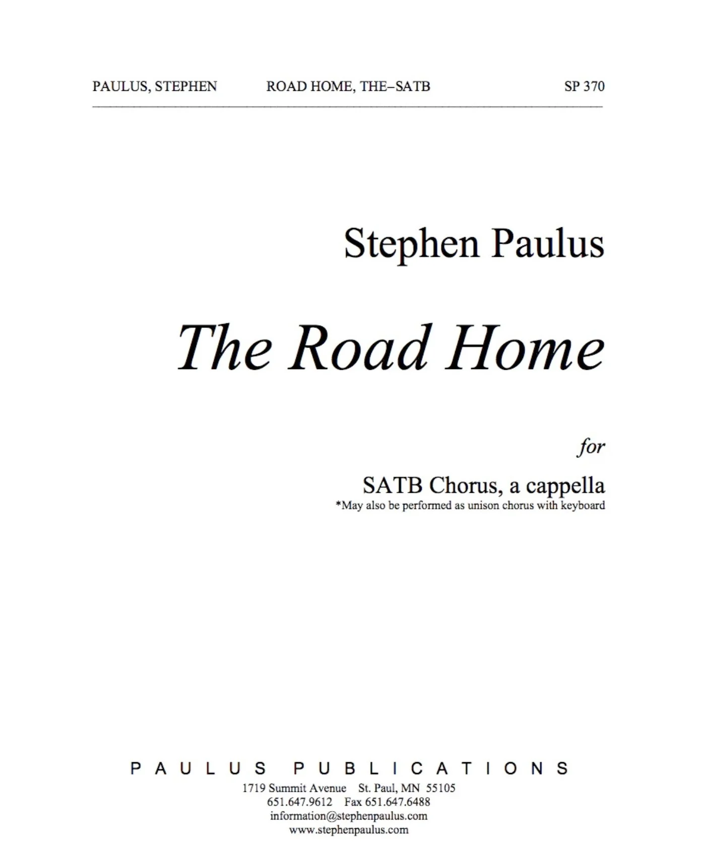 Paulus: The Road Home