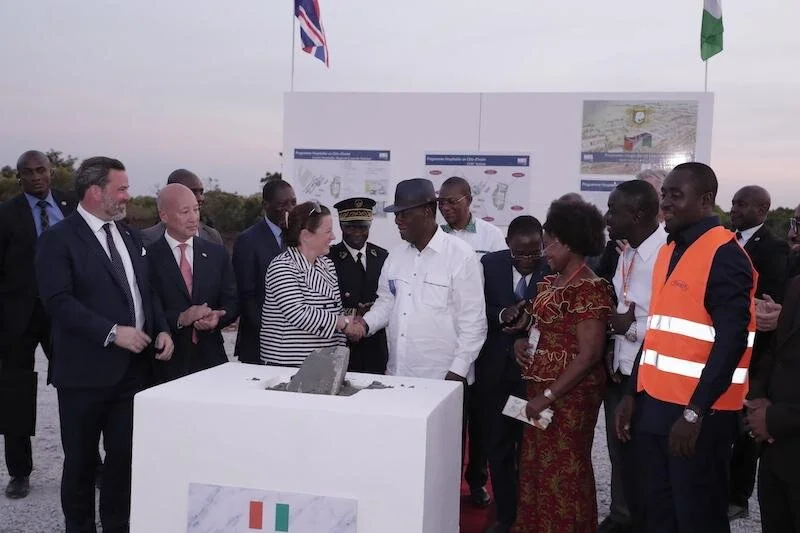 Laying of the First Stone at Katiola Regional Hospital, Cote d'Ivoire