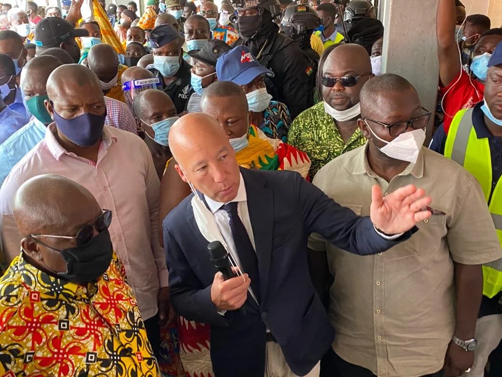 Presidential Visit to Fomena Hospital Site