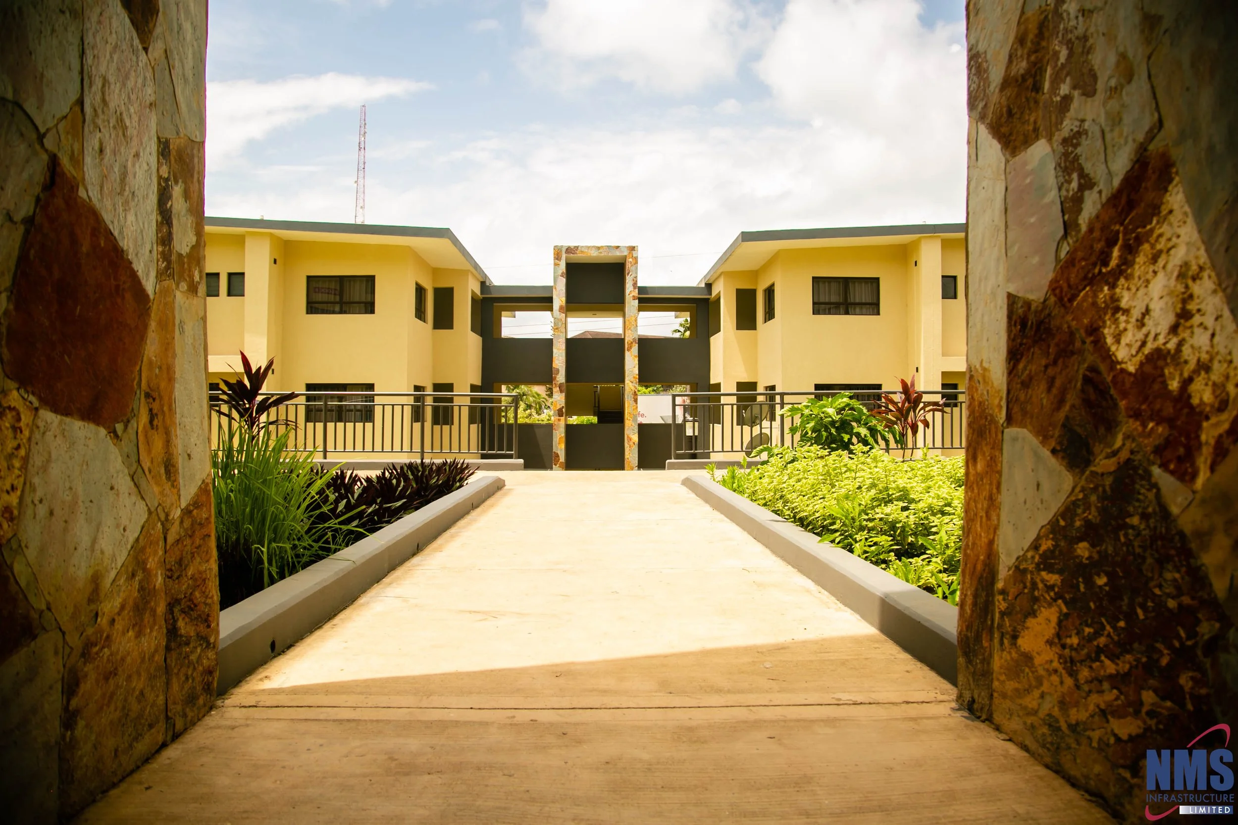 Staff accommodation block in Takoradi